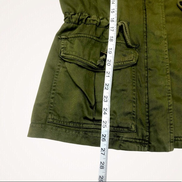 Forever 21 Utility Army Cotton and Wool Green Jacket Size S - Picture 15 of 15